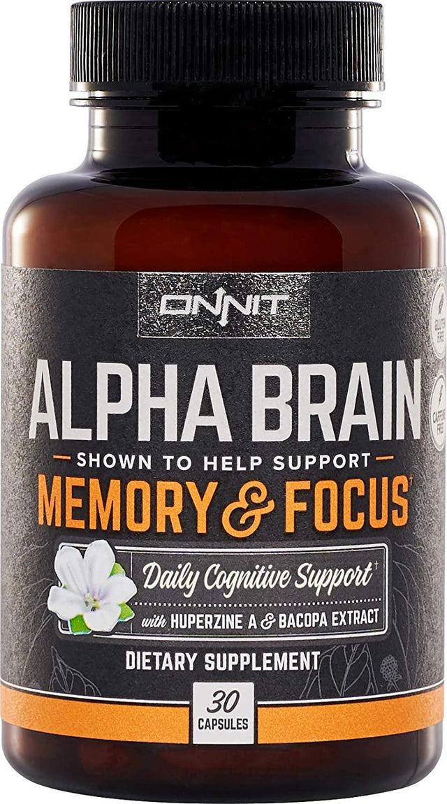 ONNIT Nootropic Stack - Alpha Brain (30Ct) + New Mood (30Ct) + Shroom Tech Sport (28Ct)