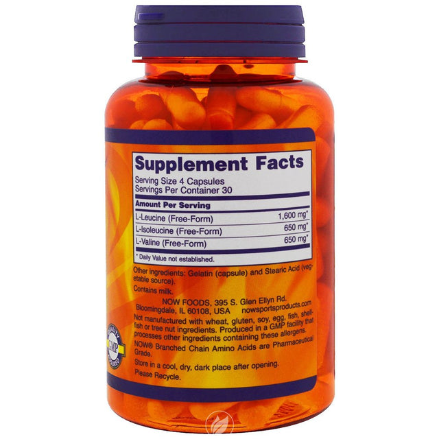 NOW Sports Branch-Chain Amino 120 Vcaps