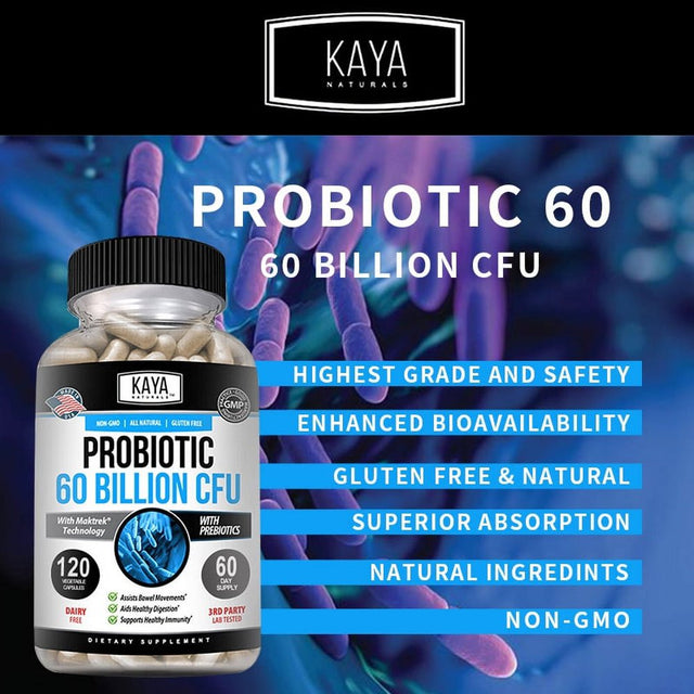 Probiotic Supplement - Supports Gut Health, Improves Digestion, Reduces Flatulence, Gut Relief, Immune System Support