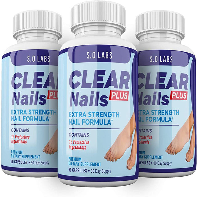 Clear Nails plus - Antifungal Probiotic Pills - 180 Capsules (3 Month Supply)