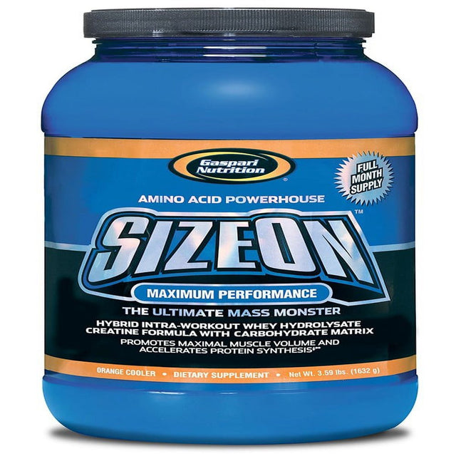 Gaspari Nutrition Size on Max Performance, Orange Cooler, 3.59 Lbs.