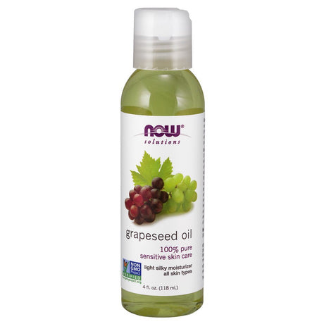 NOW Foods Solutions Grapeseed Oil -- 4 Fl Oz