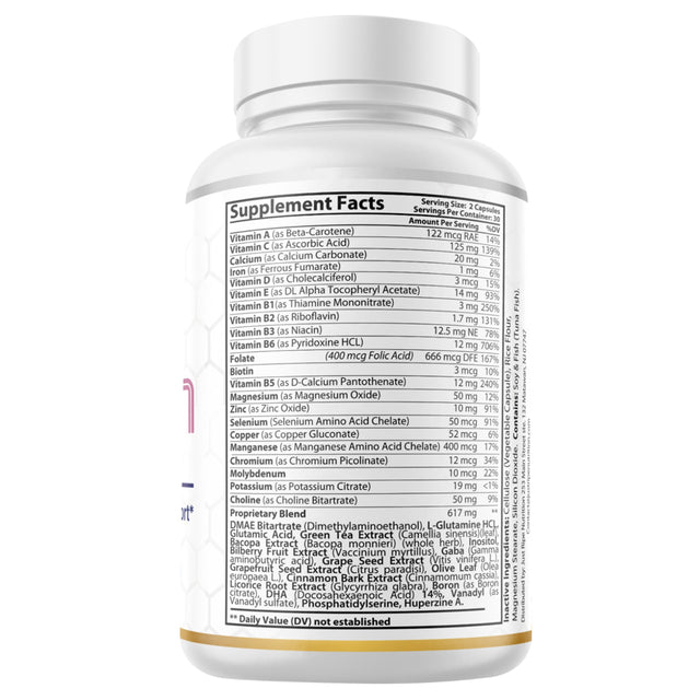 12 Pack Nooceptin - Cognitive Enhancer Capsules for Cognition and Focus