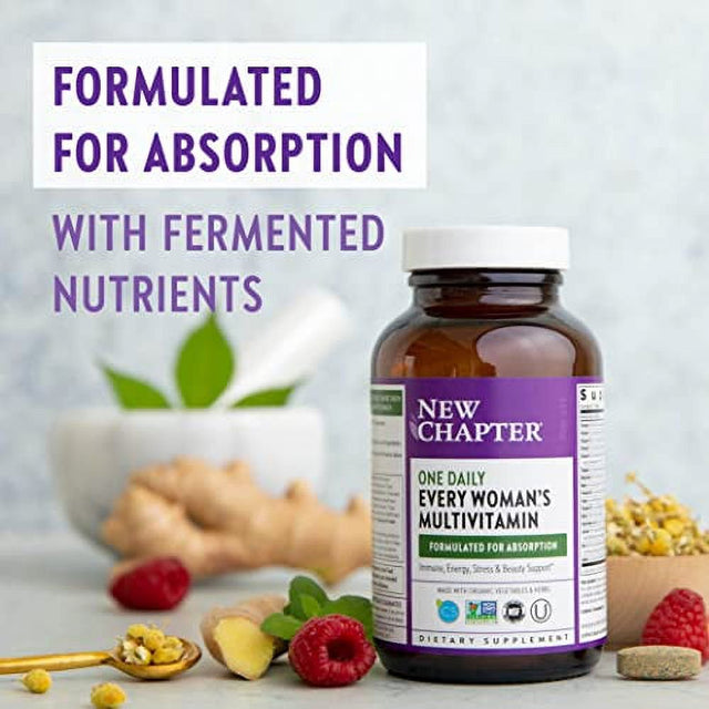 New Chapter Womenâ€™S Multivitamin + Immune Support Every Womanâ€™S One Daily with Fermented Nutrients, 48 Count