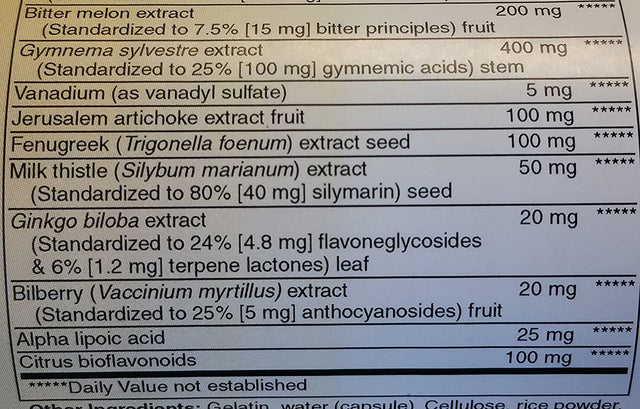 Holly Hill Health Foods, Glucose Support ((Helps Support Normal Blood Sugar Balance*), 60 Capsules