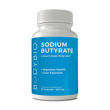 Bodybio - Butyrate Gut Health Supplement 60 Sodium Capsules