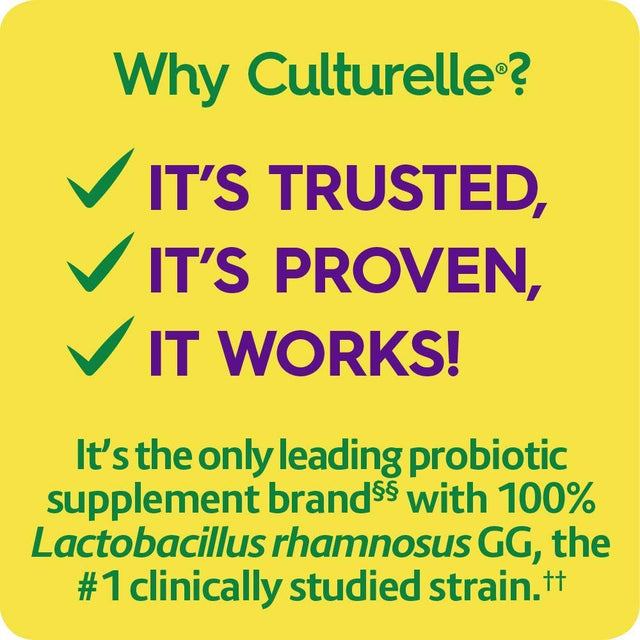 Culturelle Digestive Daily Probiotic, 10 Billion Cfus Capsules, 60 Count