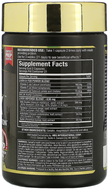 ALLMAX Nutrition Liver D-Tox 42 Capsules