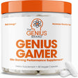 Gaming + Vision Focus Supplement Performance Booster for Brain & Mental Clarity, Reaction Time & Concentration, Genius Gamer by the Genius Brand