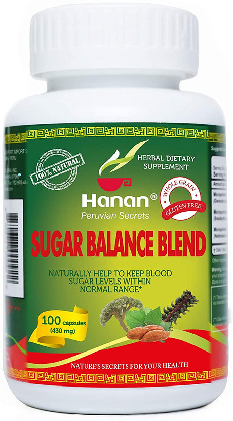 Hanan Diabetisan Sugar Balance Blend | 100 Capsules | Naturally Aids in Supporting Healthy Blood Sugar Levels