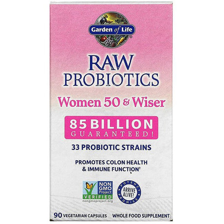 Garden of Life - RAW Probiotics Women 50 & Wiser - 90 Vegetarian Capsules