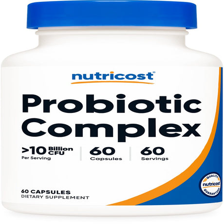 Nutricost Probiotic Complex (10 Billion CFU) 60 Capsules - Supplement