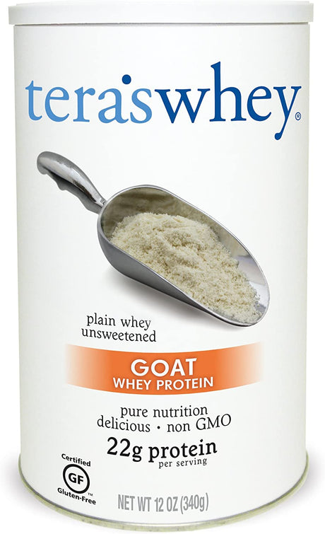 Tera'S: Gluten-Free Certified Goat Whey Protein, Unsweetened, 12 Oz