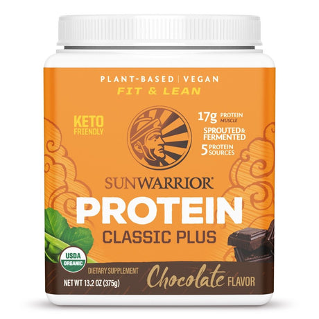 Sunwarrior Classic plus Protein Chocolate -- 13.2 Oz