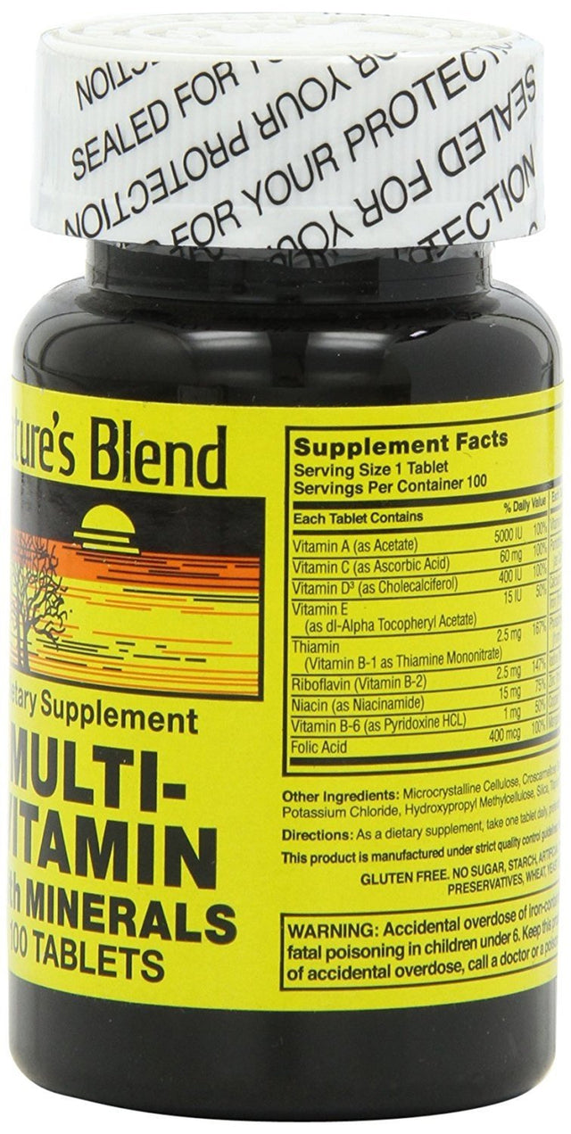 Nature'S Blend Multi-Vitamin W/ Mineral Essential Body Nutrient, 100Ct