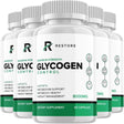 5 Pack Restore Glycogen Control, Restore, Glycogen Control, Restore Glycogen Control Advanced Formula Support Supplement, Restore Glycogen Control Metabolic Health Pills 300 Capsules