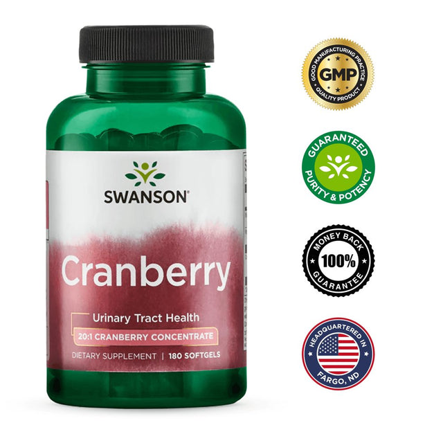 Swanson Cranberry 20:1 Concentrate 180 Sgels 2 Pack