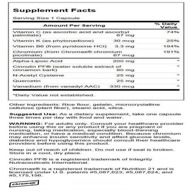 Swanson Blood Sugar Essentials 90 Capsules