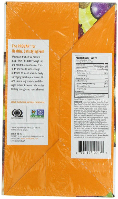 Probar Meal Bar Og3 Sprfrt Slam 3 Oz