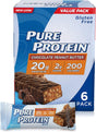 Pure Protein Bars, High Protein, Nutritious Snacks to Support Energy, Low Sugar, Gluten Free, Chocolate Peanut Butter, 1.76 Oz (Pack of 6)