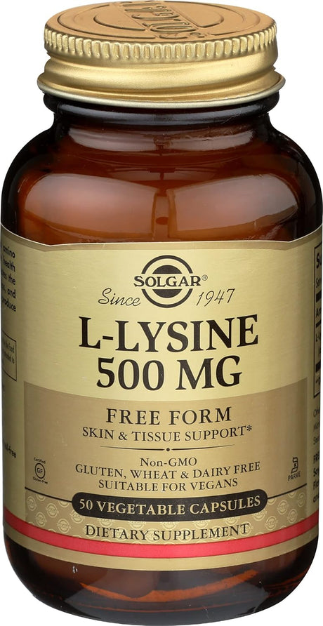 SOLGAR L Lysine 500 Mg, 50 CT