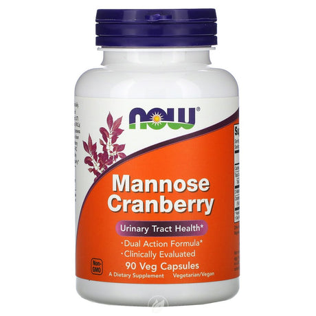 Now Mannose Cranberry 90 Vcaps, Pack of 2