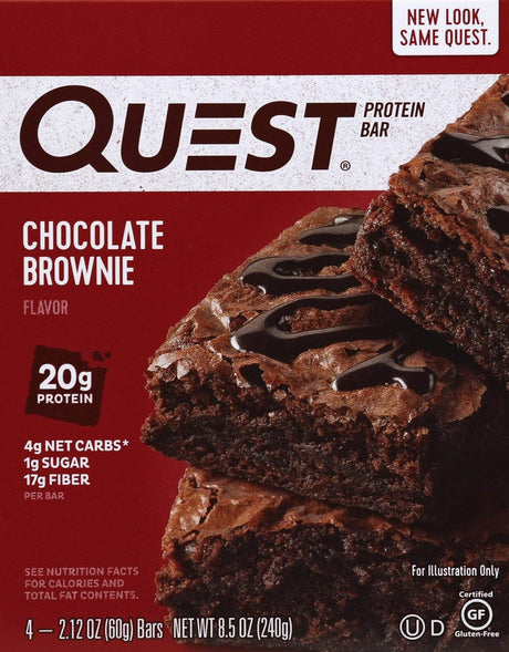 Quest Nutrition Protein Bar, Chocolate Brownie, 12 Count