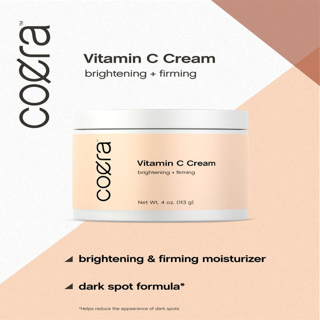 Vitamin C Cream | Brightening + Firming Formula | 4Oz | by Coera