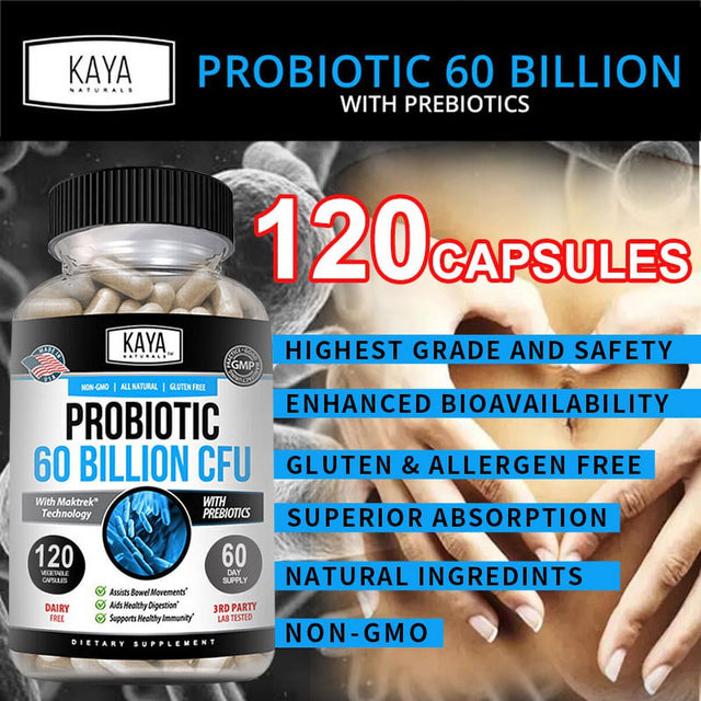 Probiotic Supplement - Supports Gut Health, Improves Digestion, Reduces Flatulence, Gut Relief, Immune System Support