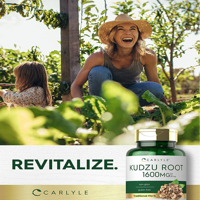 Kudzu Root Extract | 1600Mg | 100 Capsules | Herbal Supplement | by Carlyle