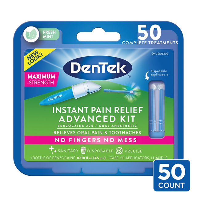 Dentek Instant Pain Relief Advanced Kit 50 Treatments