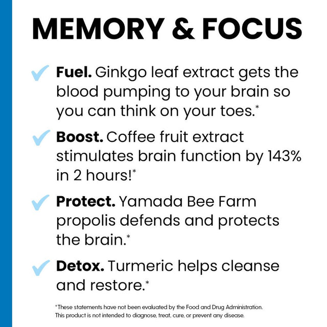 Neuroq Memory & Focus - Neuroprotective Formula by Dr. Dale Bredesen - Boost Cognitive Performance and Maintain Memory and Healthy Brain Function - 60 Capsules