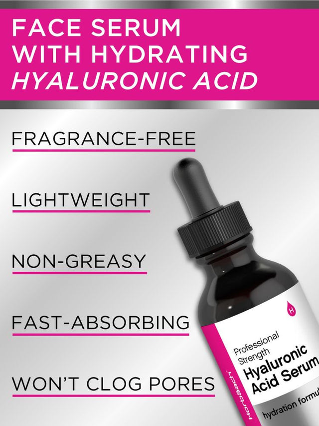 Hyaluronic Acid Serum | 2 Oz | Crafted for the Face and Skin | by Horbaach