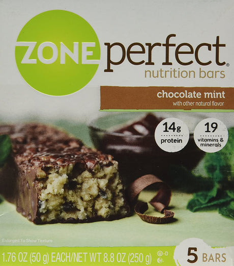 Zone Perfect Nutrition Bars Chocolate Mint - 5 CT