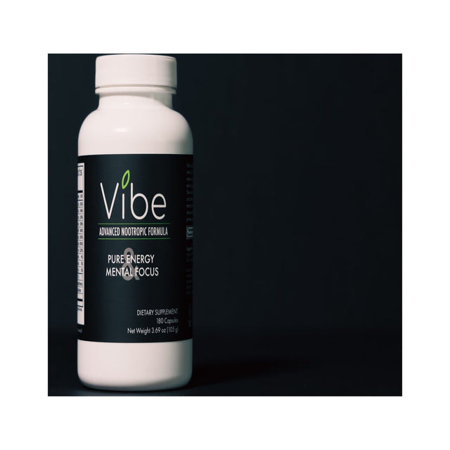 Tranont Vibe Nootropic Supplement- Natural Brain Support Wellness Formula with Nutrient-Packed Ingredients for Focus Factor, and Improve Mental Clarity , Brain Fog Relief (180 Capsules)