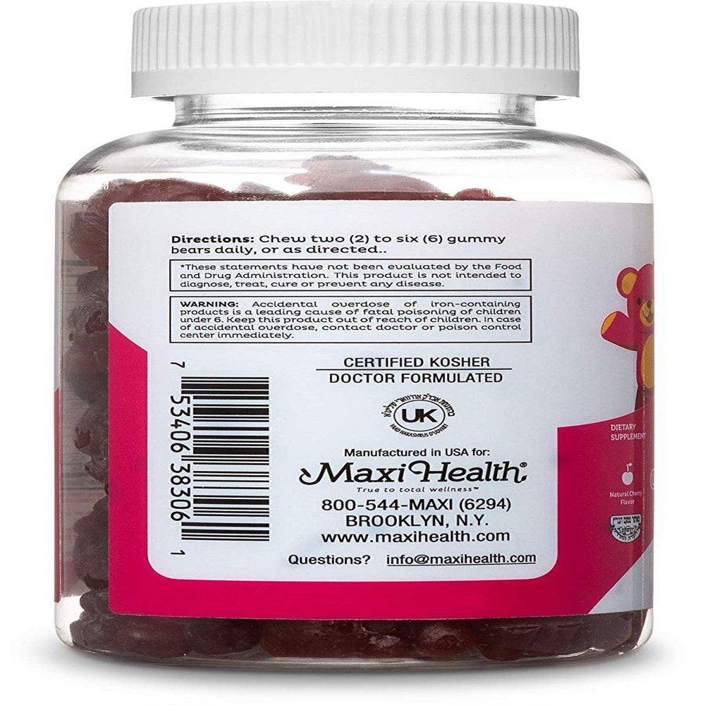 Maxi Health Kosher Prenatal Licious Gummies 60 Gummies Nz