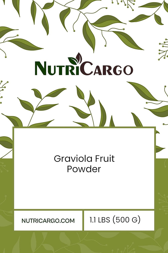 Nutricargo Graviola (Guanabana) Fruit Powder 1.1 LBS (500 G)