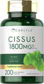 Cissus Quadrangularis Extract | 1800Mg | 200 Capsules | by Carlyle