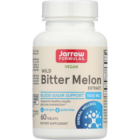 Jarrow Formulas Wild Bitter Melon Extract, Supports Blood Pressure and Blood Sugar Already in the Normal Range, 60 Tabs