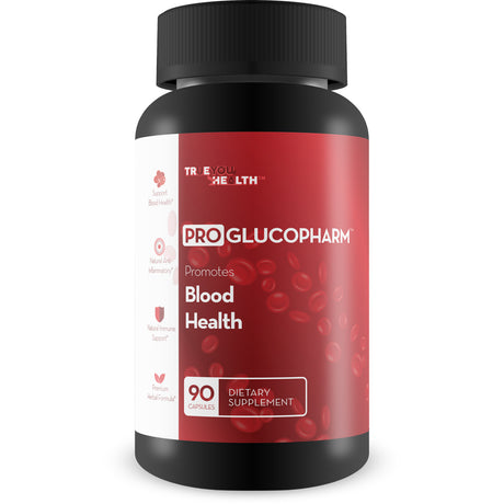 Pro Glucopharm - Blood Sugar Support Supplement for Men & Women - with Cinnamon, Berberine, Zinc, & Magnesium - Support Healthy Blood Flow & Immune Function - Promote Reduced Inflammation Naturally