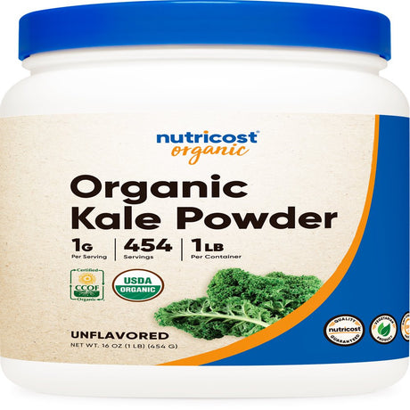 Nutricost Organic Kale Powder 1LB - All Natural Supplement