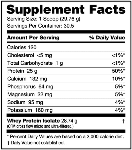 Nutrabio Whey Protein Isolate Supplement – 25G of Protein per Scoop with Complete Amino Acid Profile - Soy and Gluten Free Protein Powder - Zero Fillers and Non-Gmo - Alpine Vanilla - 2 Lbs