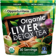 Opportuniteas Liver Detox Tea Matcha Green Tea, Milk Thistle, Spirulina Organic Vegan Superfood Powder 30 Servings