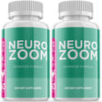 (2 Pack) Neuro Zoom - Brain Boost Supplement - Dietary Supplement for Focus, Memory, Clarity, Cognitive - Advanced Nootropic Support Formula for Maximum Strength - 120 Capsules