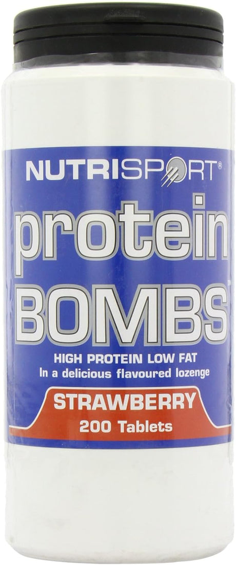 Nutrisport Protein Bombs - 200 Tabs - Strawberry