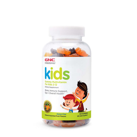 GNC Kids Multivitamin Gummies, 120 Gummies, Assorted Fruit Flavors, for Kids Ages 2-12