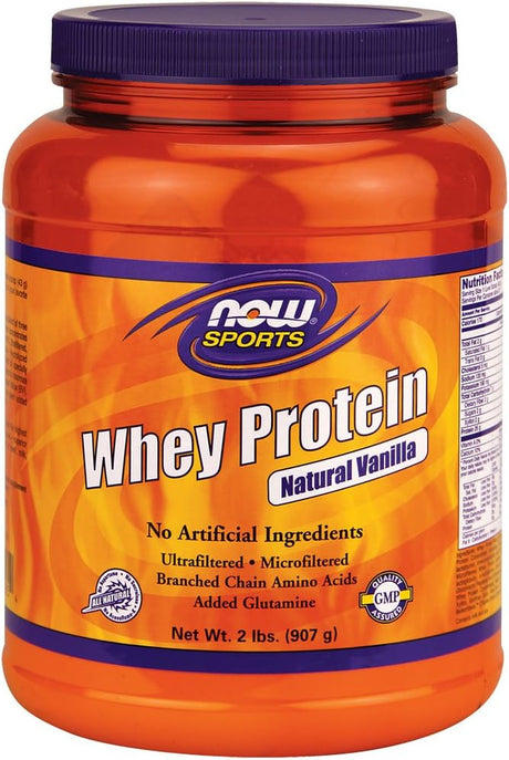 Now Foods Whey Protein Natural Vanilla 2 Lbs