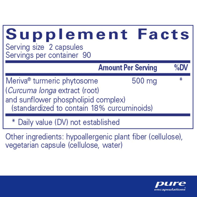 Pure Encapsulations Curcumasorb | Curcumin Supplement to Support Digestive, Liver, Brain, Muscles, Bones, and Cardiovascular Health* | 180 Capsules