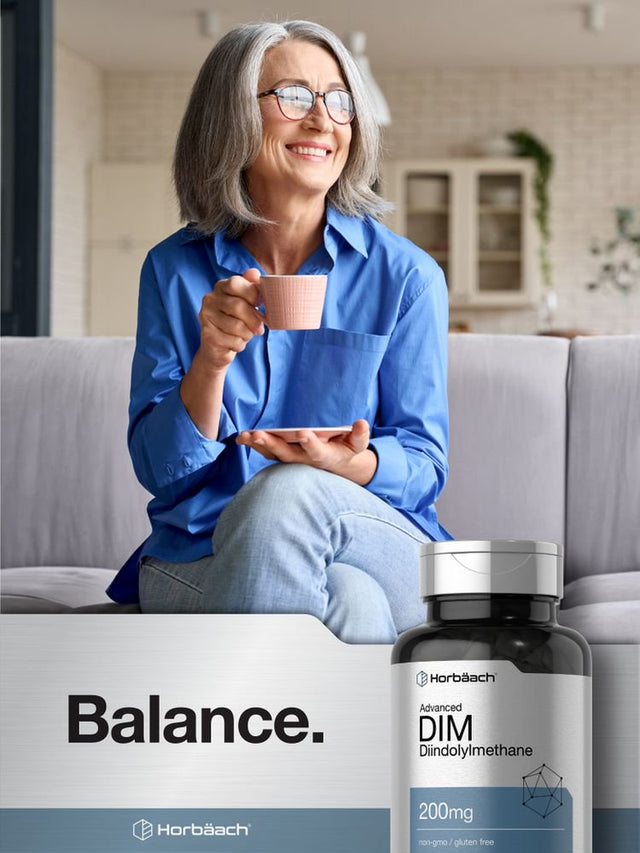 DIM Supplement | 200Mg | 200 Vegetarian Capsules | by Horbaach