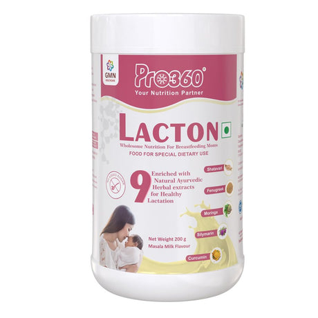 Pro360 Lacton Support Booster Protein Supplement Powder Masala Milk Flavor, 200 Gm